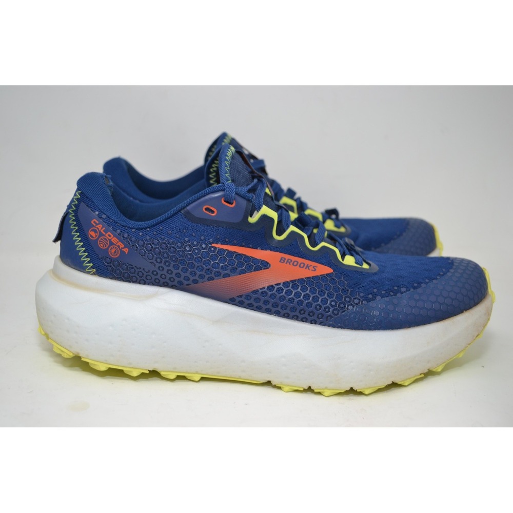 Brooks Caldera 6 Shoes Mens Size 8 Blue‎ Trail Running Sneakers Cushion Athletic